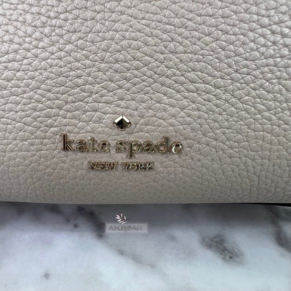 Kate Spade Leila Medium Flap Backpack Faux Shearling In Light Sand - Picture 2 of 11